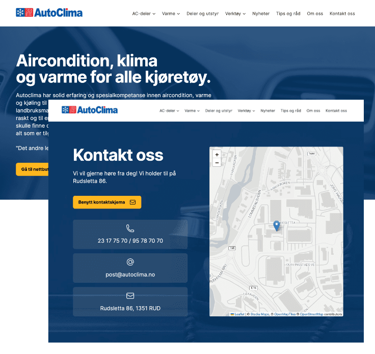 Autoclima nettside